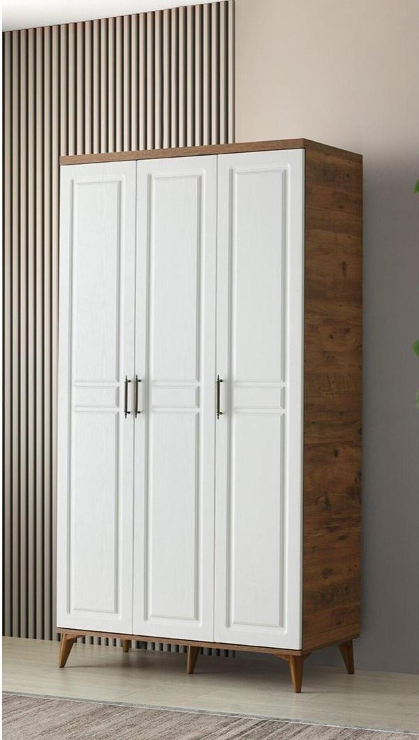 GuneyStore Ücretsiz Montaj  - % 100 MDF Sport 3 Kapaklı Gardırop - MDF Dolap - Elbise Dolabı - Image 1