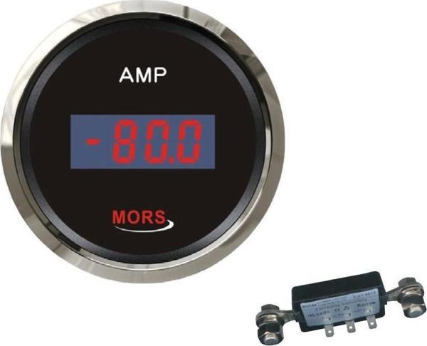 Mors Dijital Ampermetre 12-24 Volt Siyah ( Şönt Dahildir ) - Image 1