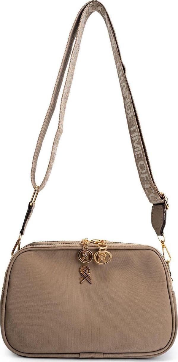 Mine Bag Paraşüt Kumaş Kadın Çapraz Çanta Lolita Vizon - Image 1