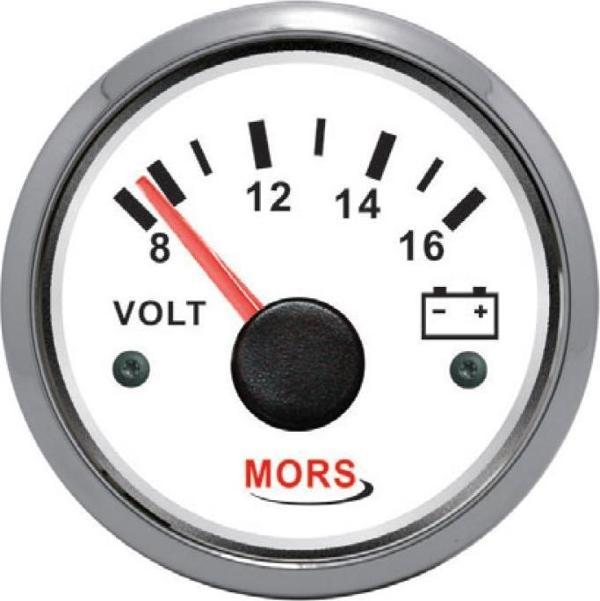 Mors Voltmetre 12 Volt Beyaz - Image 1