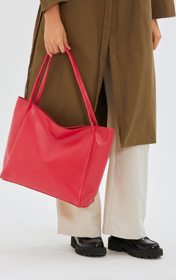 Mine Bag Salaş Maya Kadın Kol Çanta Kırmızı - Image 1
