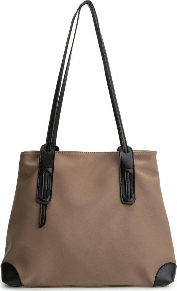 Mine Bag Paraşüt Kumaş Linda Kadın Kol Çanta Vizon - Image 1