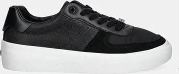 Calvin Klein Monogram Logolu Kadın Siyah Sneaker - Image 1