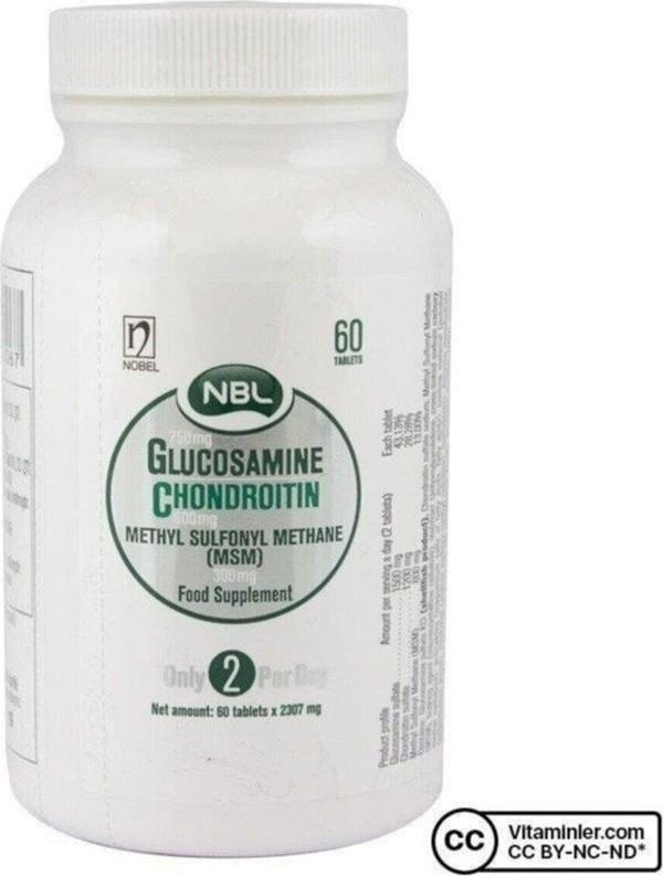 NBL Glukozamin Kondroitin Msm 60 Tablet 2 Adet - Image 1