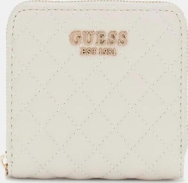 Guess Kadın Beyaz Eco Rianee Kapitoneli Cüzdan - Image 1