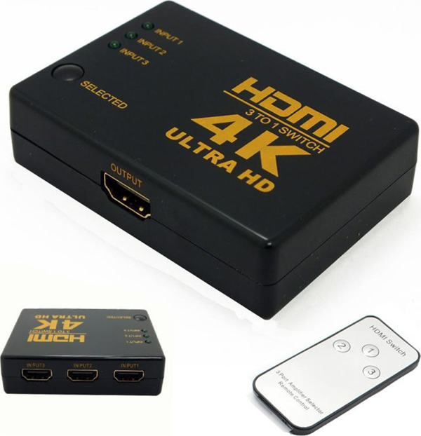 Multibox MB-H31 4K 3/1 HD Hdmi Switch - Image 1