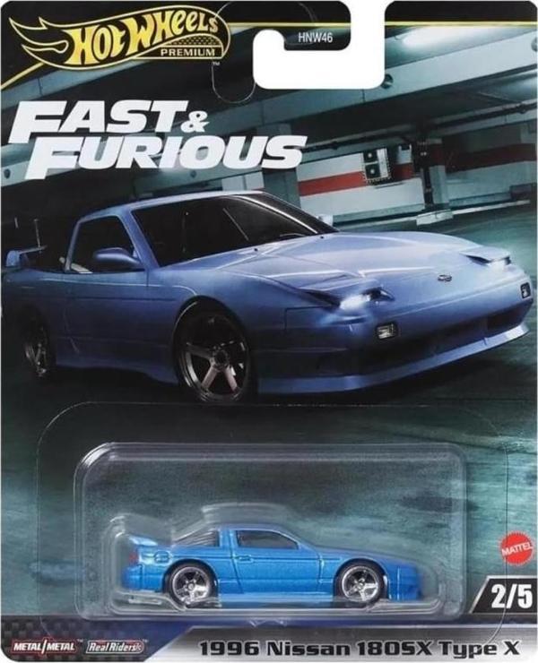 Hot Wheels Premium Fast & Furious HNW46 - HVR62 1996 Nissan 180SX Type X - Image 1