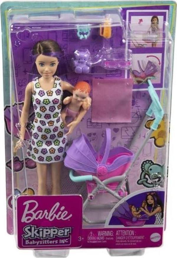 Barbie Skipper Bebek Bakıcısı -Düz Saçlı FHY97 GXT37 Lisanslı Ürün - Image 1