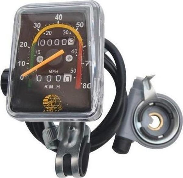 Bisiklet Analog İbreli Kilometre Saati Mekanik Hız Göstergesi - Image 1