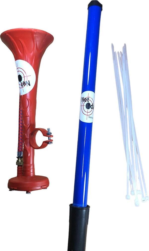 Yüksek Desibelli Havalı Pompa Bisiklet Kornası Havalı Kamyon Kornası (Mavi-Kırmızı) - Image 1