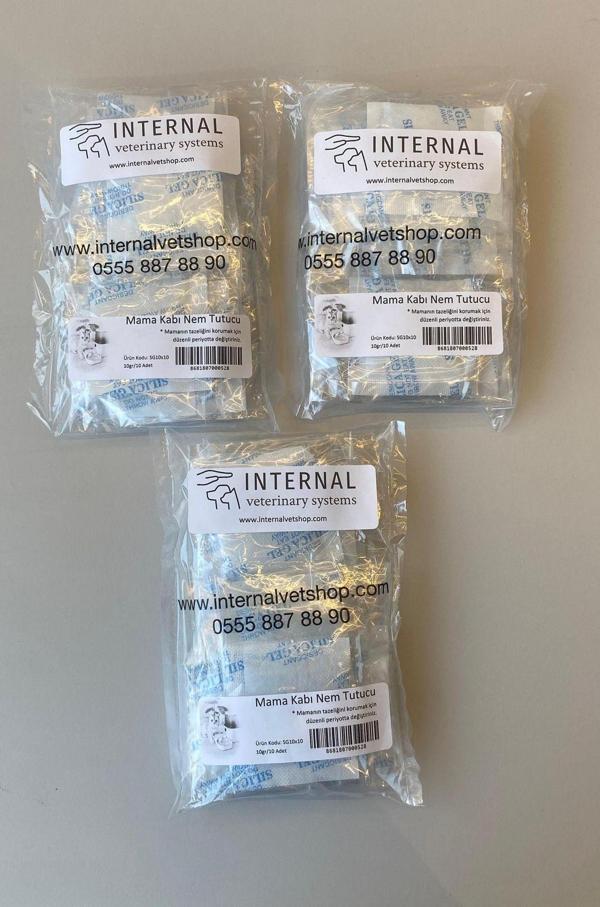 Internal Pet,Mama,Kabı,Nem,Tutucu,,3X10'Lu,Paket,(10,Gr,X,10,Adet),,Kedi,Köpek,Mama,Kabı,Nem,Tutucu - Image 1