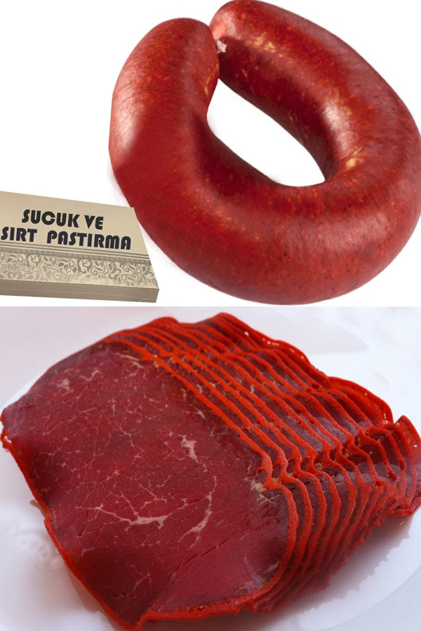 1 Kg  - Dana Eti Sucuk   &&&   500 gr - Kontrafile Pastırma Vakumlu Afyonkarahisar'dan - Image 1