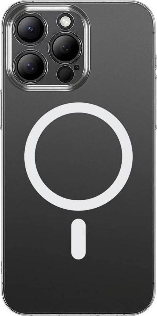 Apple iPhone 15 Pro Max Kılıf Magsafe Şarj Özellikli Toz Önleyici Zore Helo Kapak - Image 1