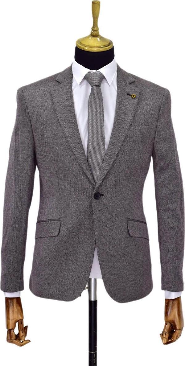 Erkek Bordo Tek Spor Ceket Çift Yırtmaçlı BGL-ST03973 - Image 1