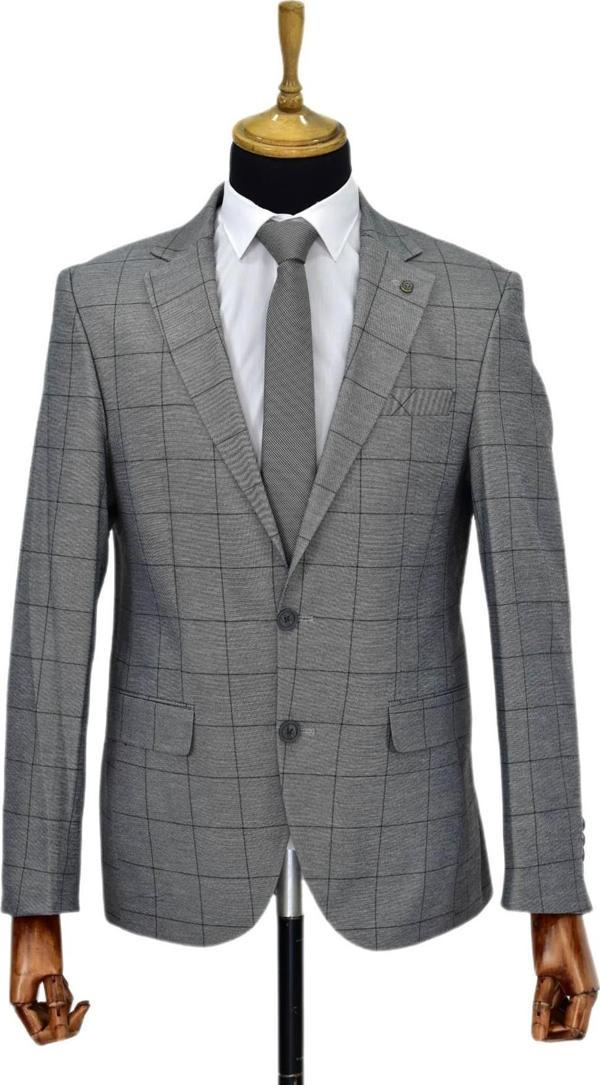 Erkek Tek Spor Kumaş Tek Ceket 6 Drop BGL-ST03970 - Image 1