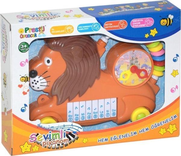 Prestij Sevimli Aslan Şeklinde Piyano Oyuncak Pr19 - Image 1