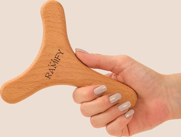 %100 Doğal Ahşap Masaj Tahtası T Model - Image 1