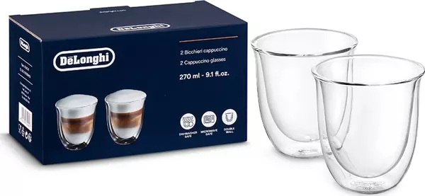 Delonghi DLSC311 - 2'Li Çift Cidarlı Cappuccino Bardağı - Image 1