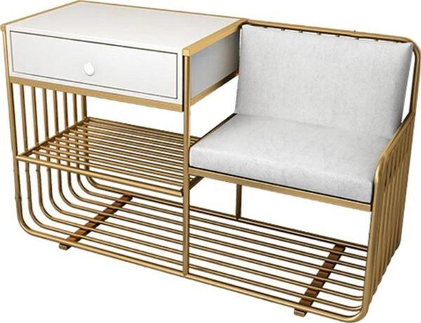Loren Gold Metal Benç Ayakkabılık  - Image 1