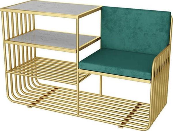 Rebeca Gold Metal Benç Ayakkabılık  - Image 1