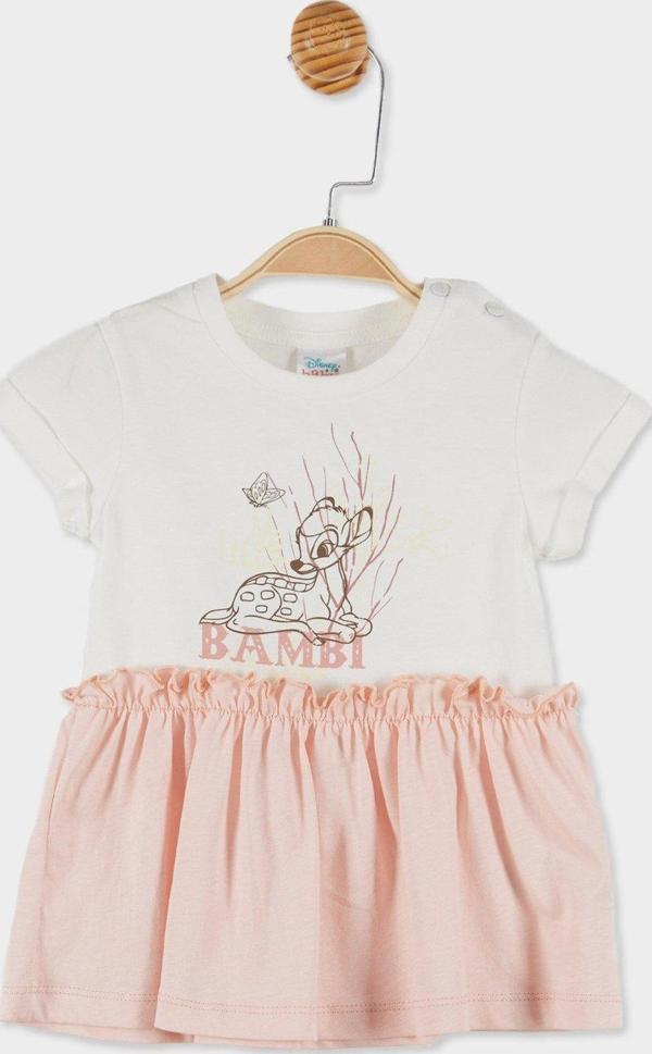 Disney Bambi Lisanslı Kız Bebek Kısa Kol Elbise 20827 - Image 1