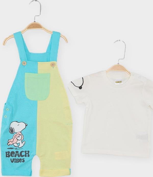 Snoopy Lisanslı Erkek Bebek Salopet 21940 - Image 1