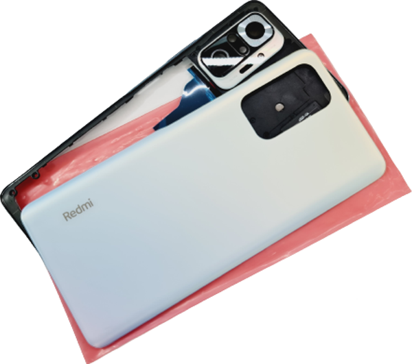 Tkgz Xiaomi Redmi Note 10 Pro (4G) KASA Arka Pil Batarya Kapağı BEYAZ - Image 1