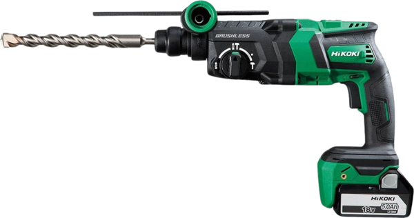 Hikoki DH18DPC-5.0 18V/5.0Ah 26mm 3.2j SDS Plus Kömürsüz Şarjlı Kırıcı Delici Matkap - Image 1