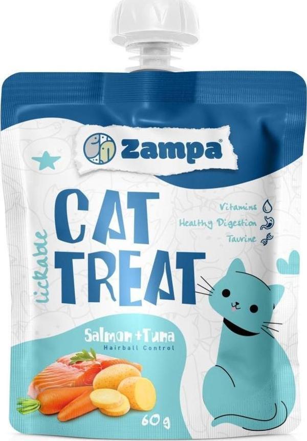 Zampa Puding Kedi Ödülü Somon Ton Balıklı 60 Gr - Image 1