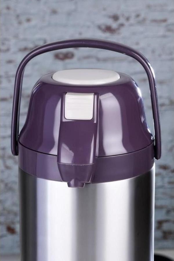 4.5 Lt Çelik Termos (Pompalı) CKR2009 - Mor - Image 1