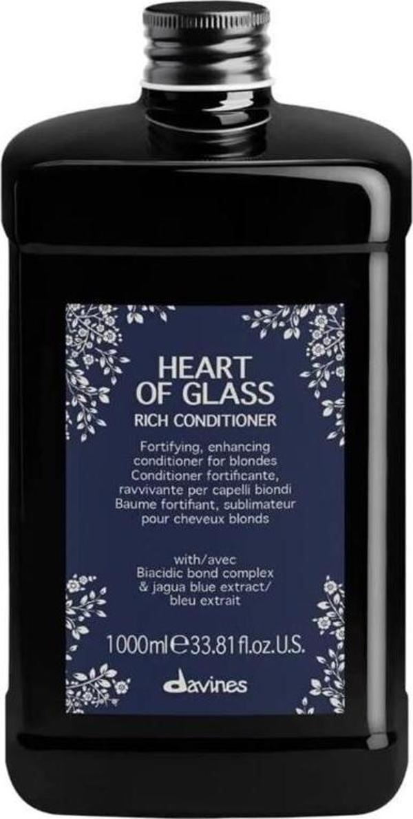 Davines Heart Of Glass Rich Sarı Saçlar Için Saç Kremi 1000 ml - Image 1
