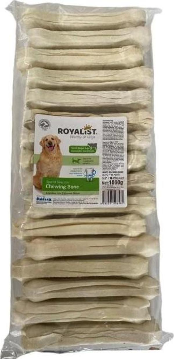 Royalist Beyaz Press Köpek Çiğneme Kemik 5,5'' ( 14 Cm) 16 Adet Medium 1000 gr - Image 1