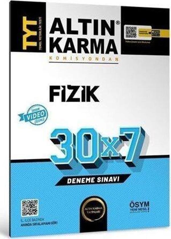 TYT Fizik 30 x 7 Deneme Altın Karma Yayınları - Altın Karma Yayınları - Image 1