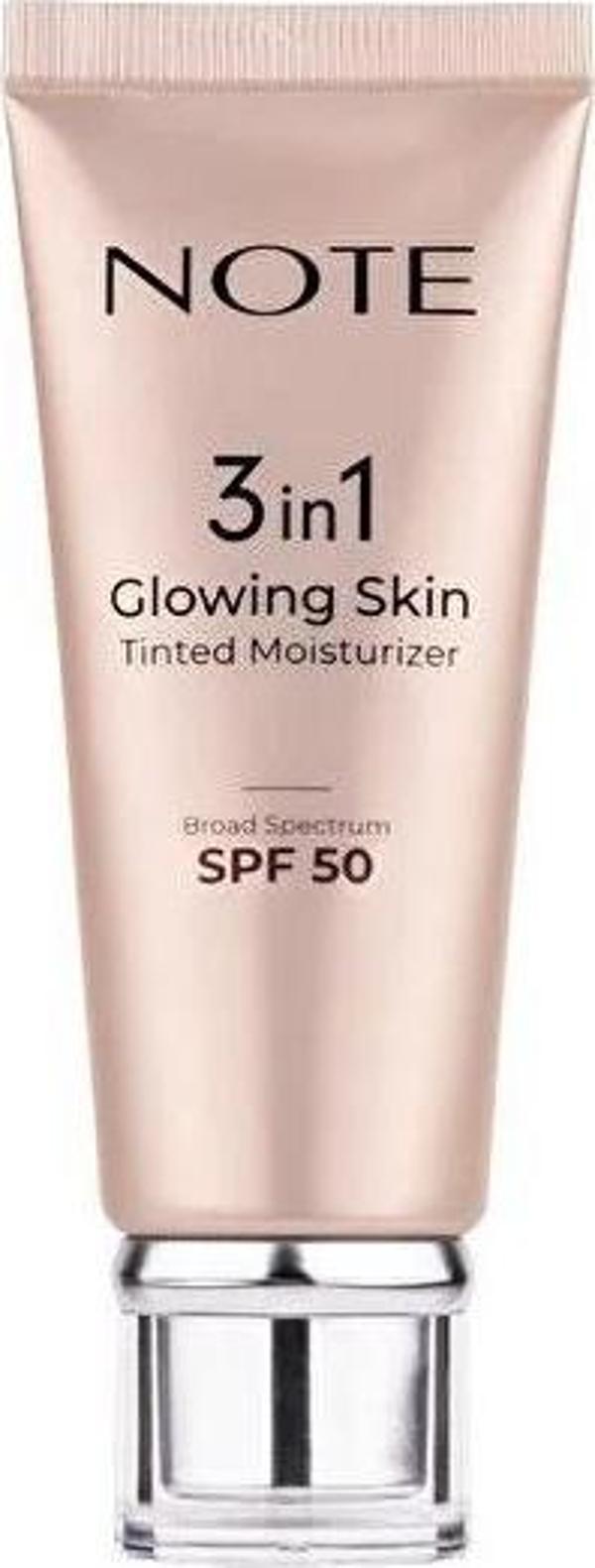 Note 3 İn 1 Glowing Skin Renkli 50 Spf+ Aydınlatıcı Krem No10 30ml - Image 1