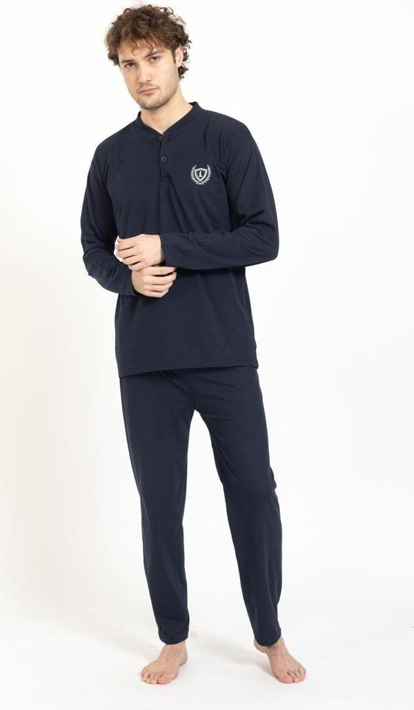 Lukitus Erkek Battal Büyük Beden Pamuklu Pijama Takımı - Image 1
