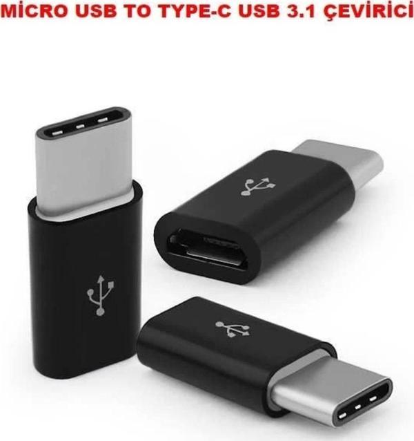 Usb 3.1 Type-c To Mikro Usb Şarj Çevirici Dönüştürücü Adaptör - Image 1