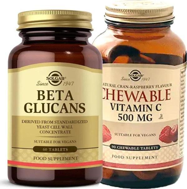 Beta 1.3 Glucans 60 Tb+ Chewable Vitamin-c 500 Mg 90 Tablet - Image 1