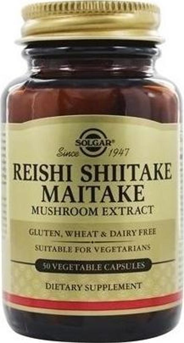 Reishi Shiitake Maitake Mushroom Extract 50 Kapsül SLG023185 - Image 1