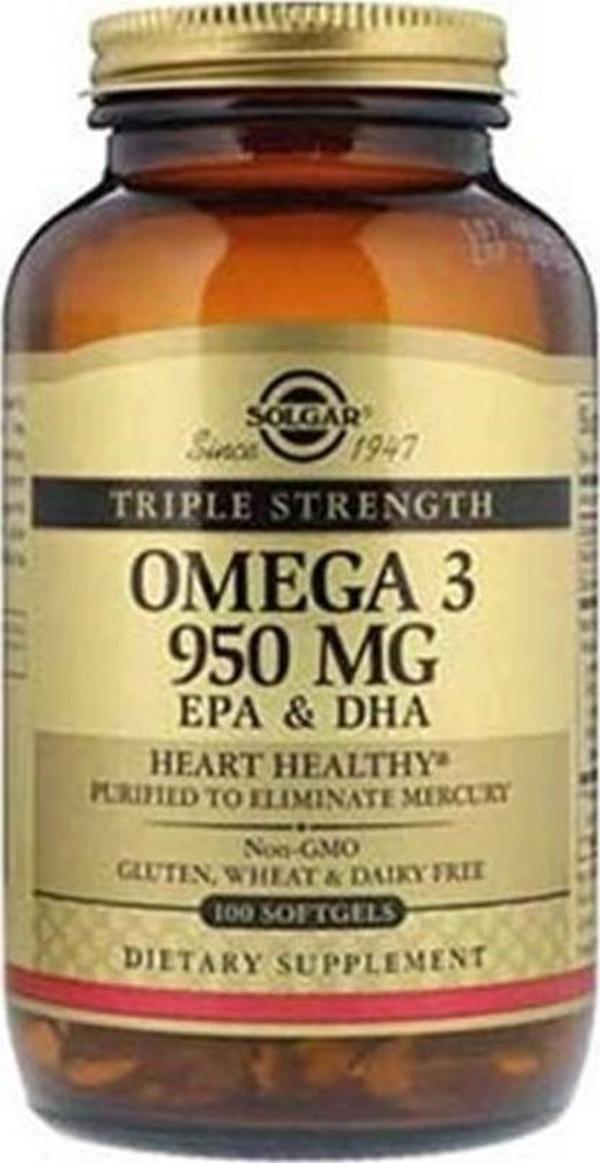 Triple Strength Omega-3 950 Mg 100 Softgels - Image 1