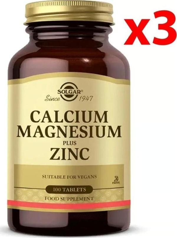Calcium Magnesium Plus Zinc 100 Tablet 3 Adet - Image 1