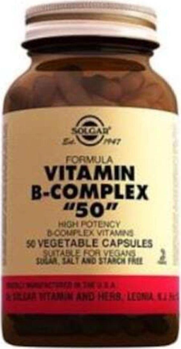 Vitamin B Complex 50 Bitkisel 50 Kapsül - Image 1