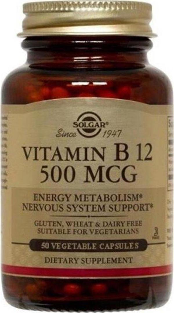 Vitamin B12 500 Mcg 50 Vegetable Kapsül - Image 1