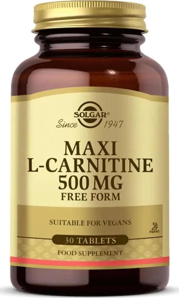 Vitamin Maxi L-Carnitine 500 Mg 30 Tablet - Image 1