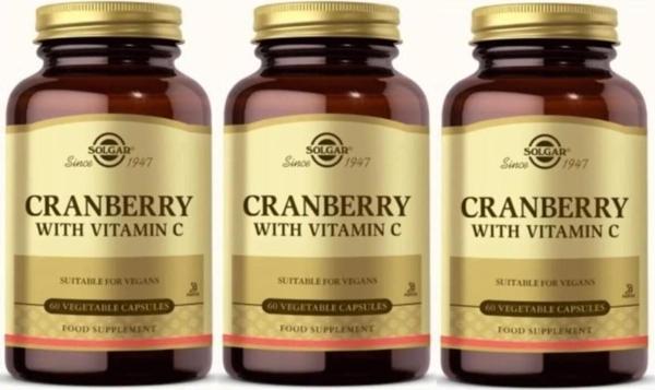 Cranberry Extract With Vitamin C 60 Kapsül 3 Adet - Image 1