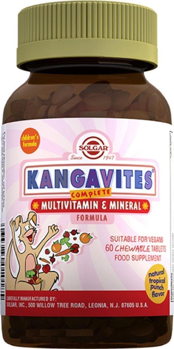 Kangavites Multivitamin & Mineral 60 Tablet - Tropıkal Meyve - Image 1