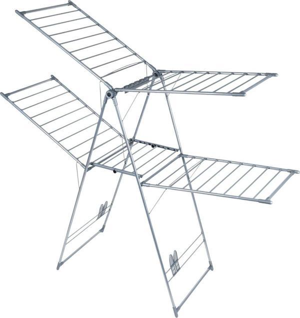 Hagen 2 Katlı Çamaşır Kurutmalık Kalın Telli Askılık Çoraplık Bölmeli Katı Çamaşırlık Premium 1. Kalite - Image 1