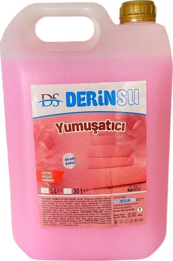 Derinsu Kimya Çamaşır Yumuşatıcısı 5 Lt Kalıcı Kokusu Ile Yenilendi - Image 1