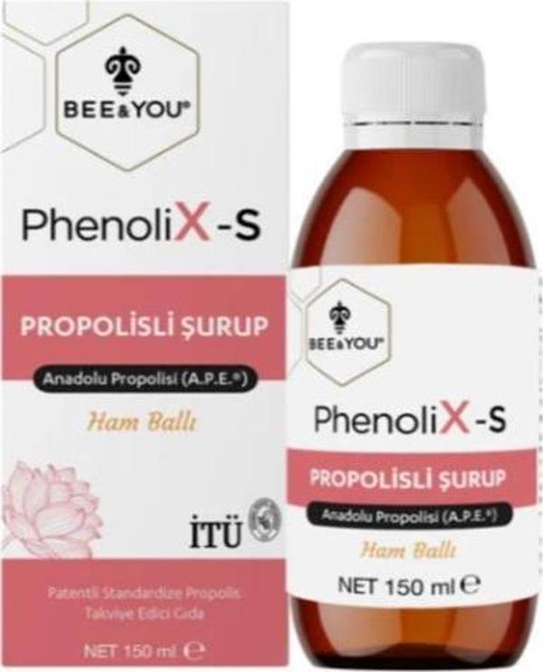 Bee&You PhenoliX-S Ham Ballı Propolisli Şurup 150 Ml - SKT:01/2028 - Image 1