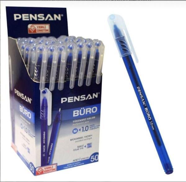 Hubjua Royal Büro 1.0 Mavi Tükenmez Kalem 3 Adet - Image 1