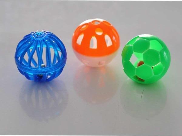 Hubjua Royal Kuş Oyuncak Zilli Top 3'Lü Kuş Oyuncak - Image 1